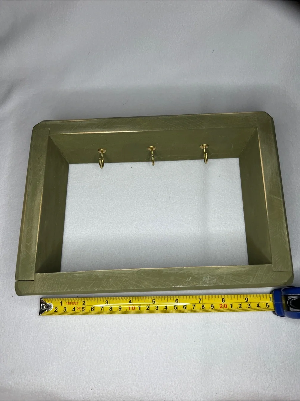 Vintage Wall Key Holder Shelf Mid Century Entryway Organizer 3 Hook Decor
